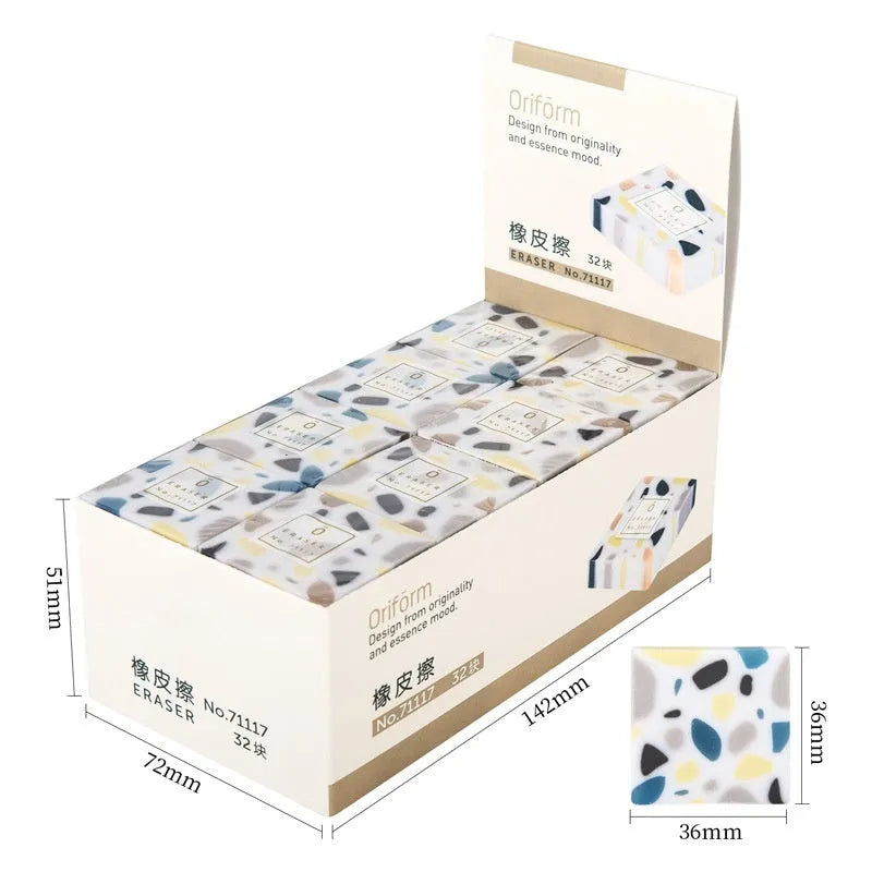 Super Clean Traceless Eraser brick format for students and artists