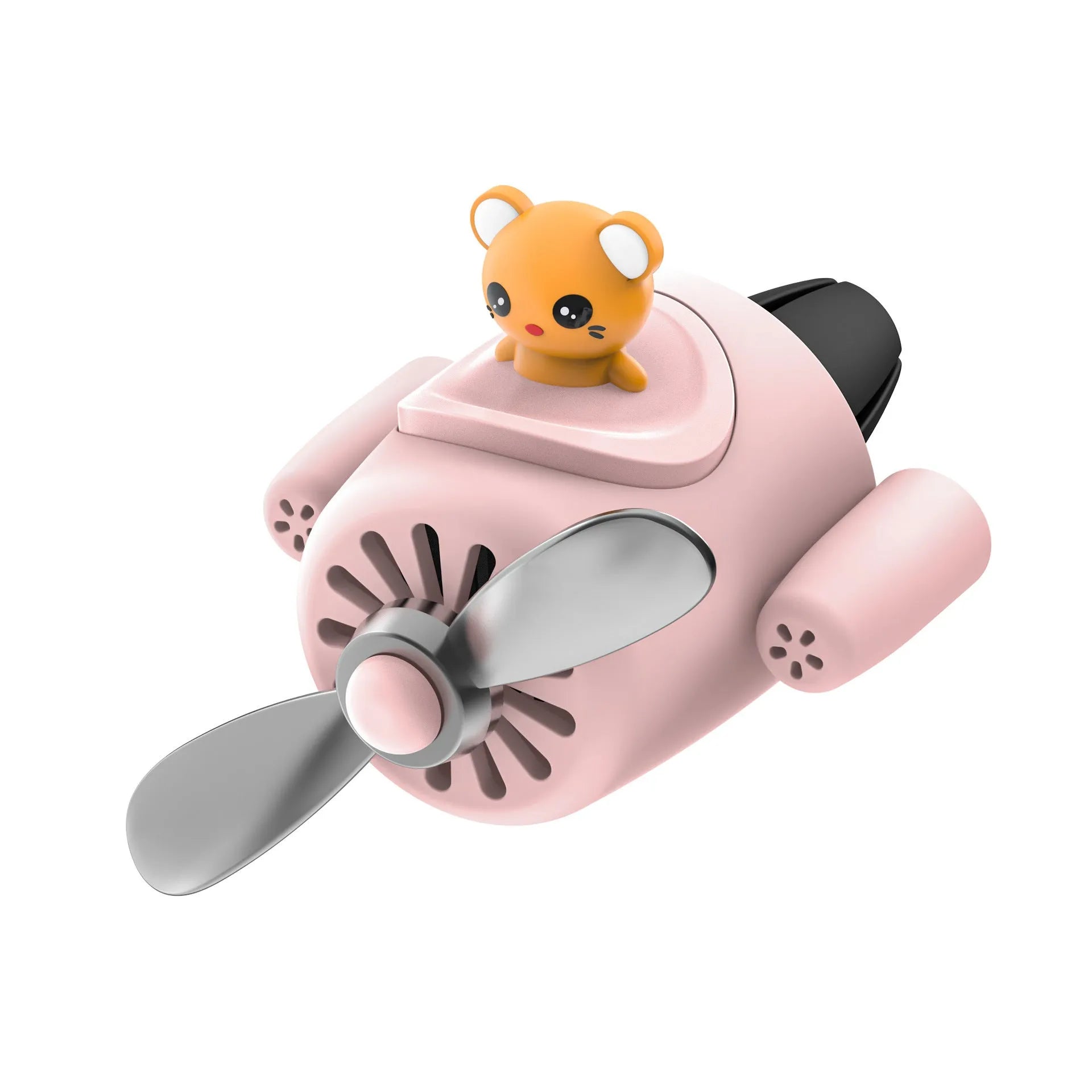 Cartoon airplane-shaped plastic car air outlet aromatherapy diffuser with jasmine fragrant slices