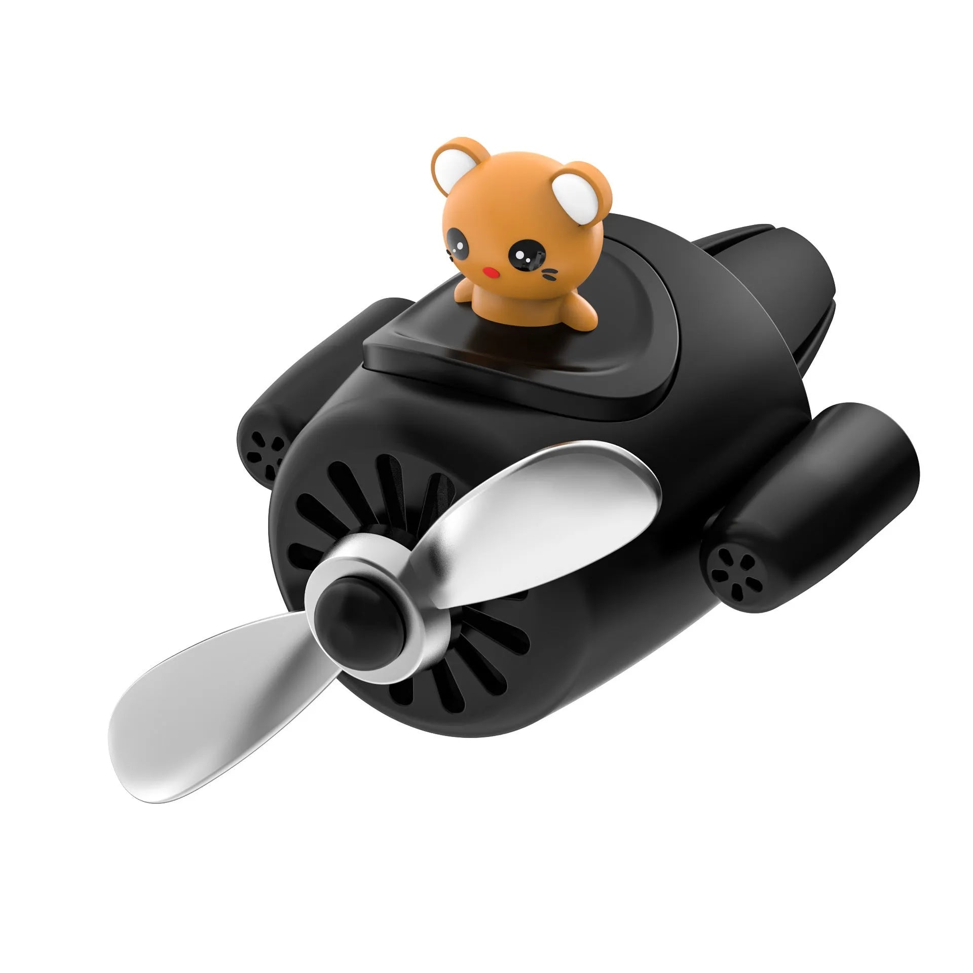 Cartoon airplane-shaped plastic car air outlet aromatherapy diffuser with jasmine fragrant slices