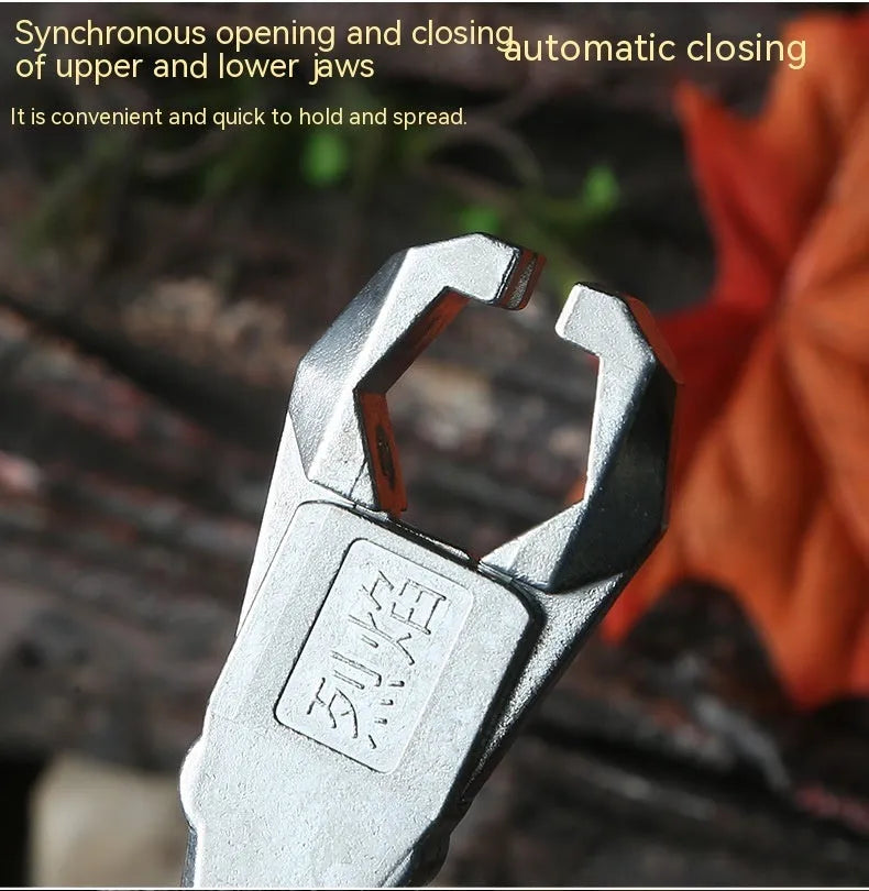 Alloy release aid two-axis harpoon clip for flame dispenser fishing accessory