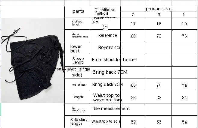 Black women's three-piece fission bikini set with top and shorts on a mannequin.