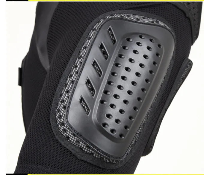 Black cycling multifunctional hip pad protective pants showing the hip protection area.