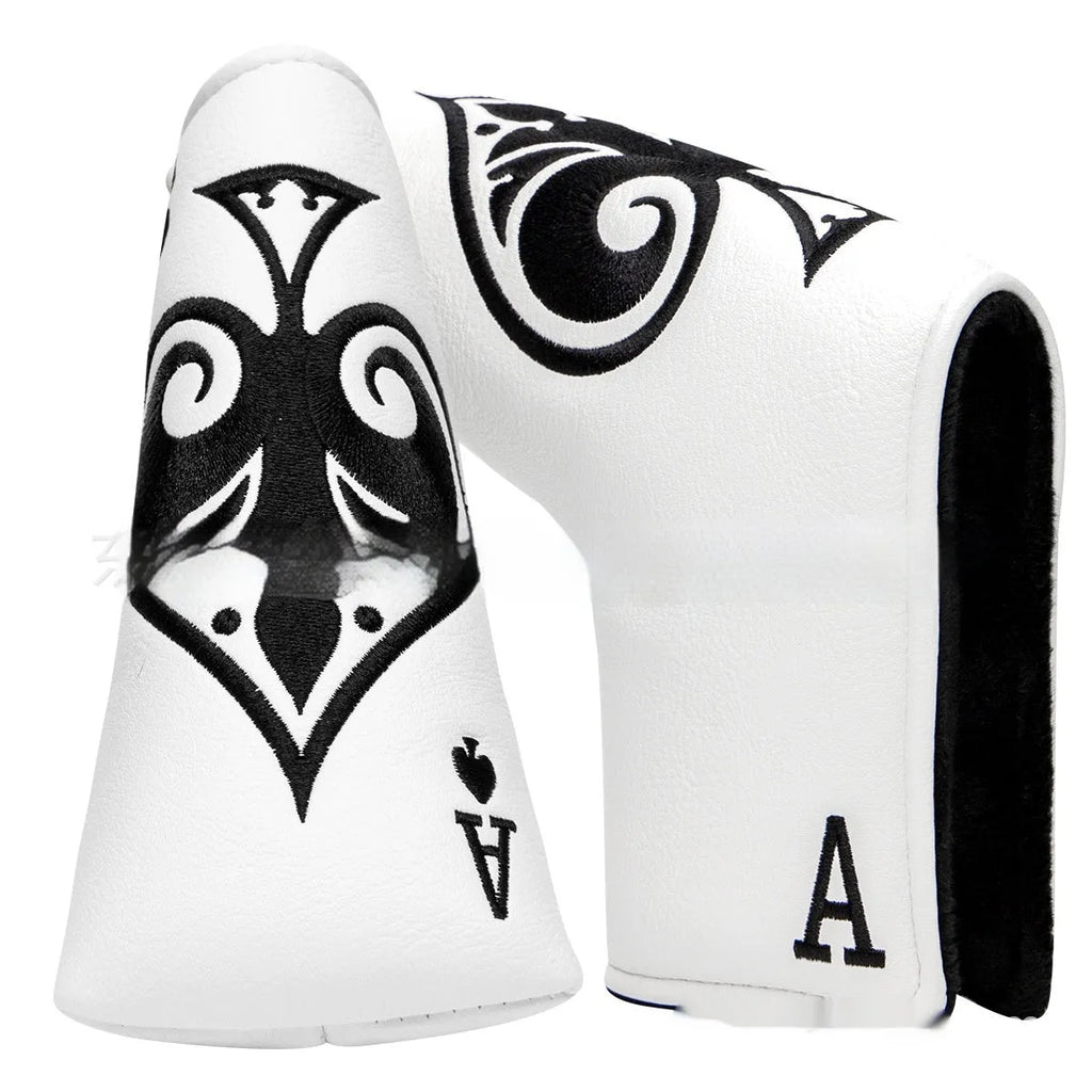 PU golf putter sleeve for club head protection in one of three available colours