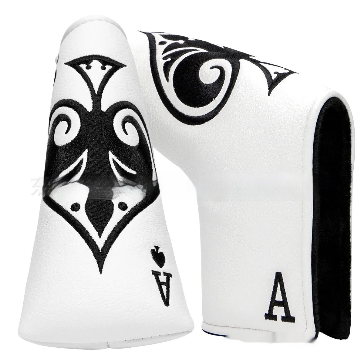 PU golf putter sleeve for club head protection in one of three available colours