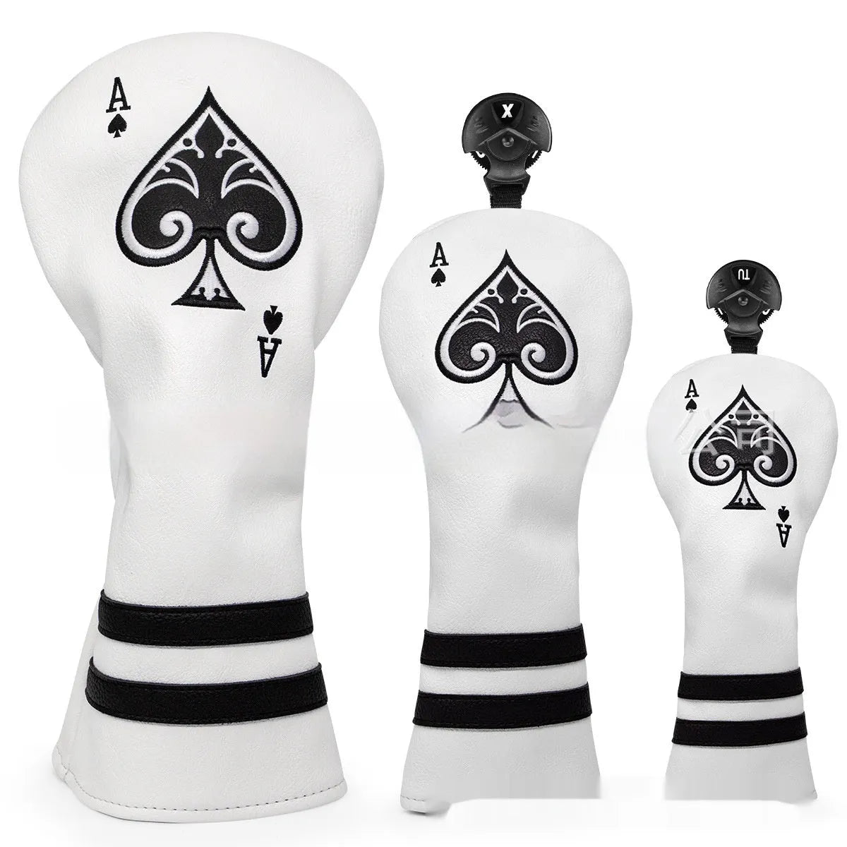 PU golf putter sleeve for club head protection in one of three available colours