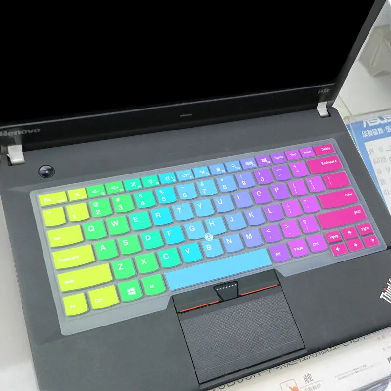 Laptop keyboard protective film for Lenovo 14-inch notebook silicone cover colourful translucent design