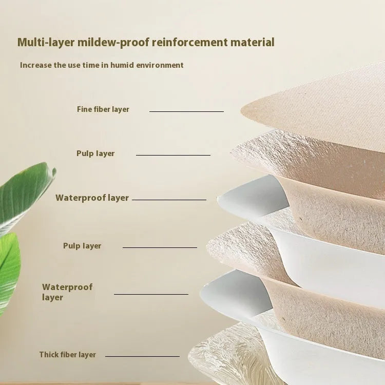 Brown disposable waterproof cat litter box showing three size options for biodegradable pet waste management