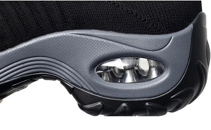 Dancing soft bottom flying woven rocking shoes in black camouflage with front strap and MD sole