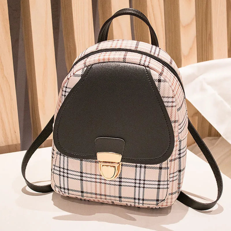 One shoulder diagonal phone bag in PU fabric available in black, blue, brown, pink or red