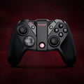 Black Gaishi wired video game controller with Type-C cable and ergonomic grips on a desk