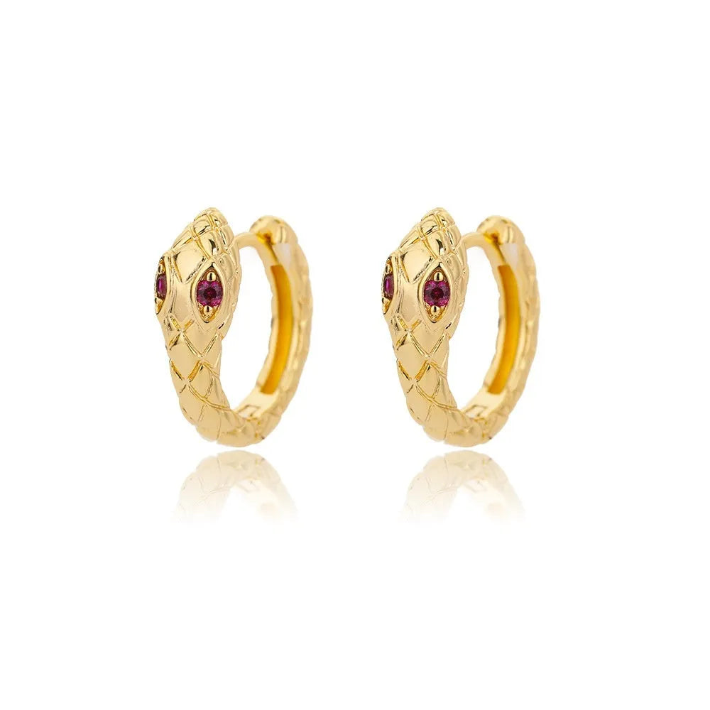 Women's geometric butterfly earrings with diamond treatment in copper with heart and star shapes