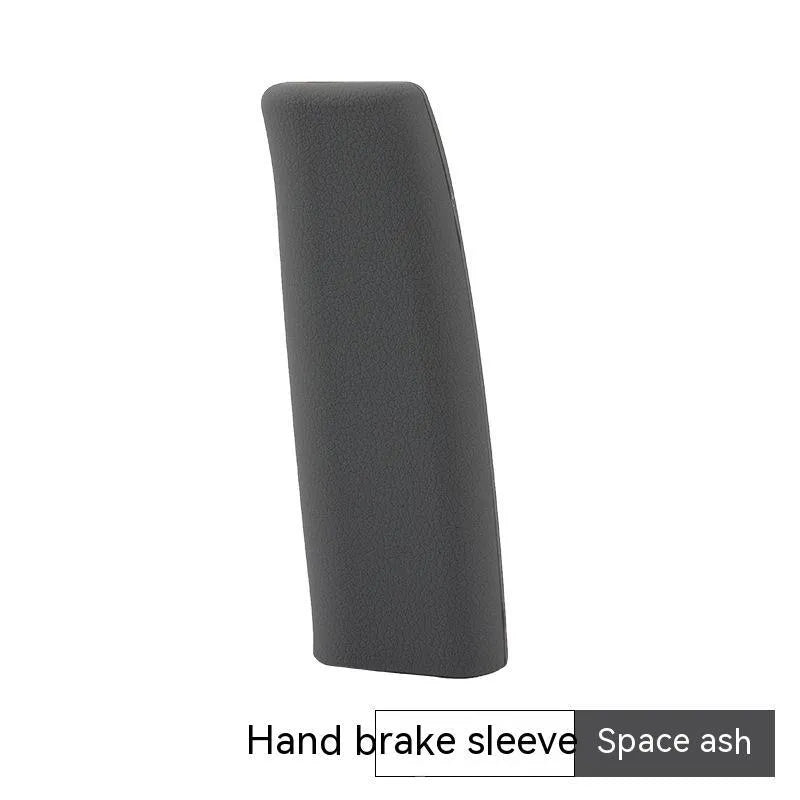 Universal silicone handbrake sleeve for cars in black, grey, beige, red, or blue colour options