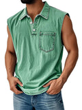 Men's loose fit polo shirt with 3D digital print design on short sleeves and button front.