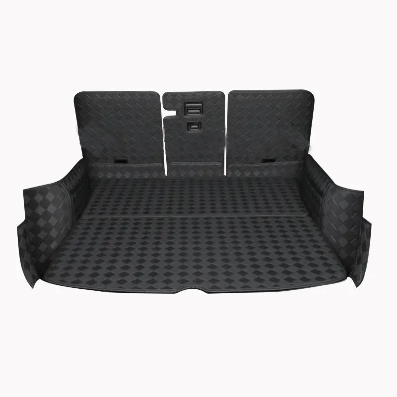 Genuine leather boot mat for Tesla Model 3 and Model Y vehicles in black colour