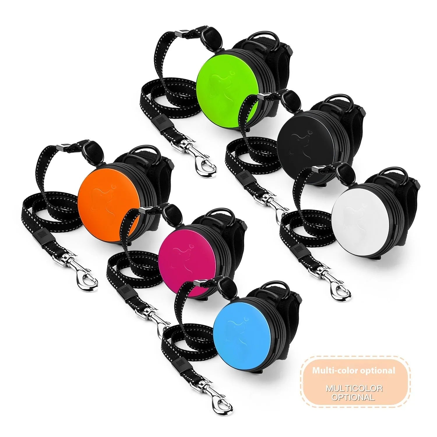 Pet Holding Hands 3 metre explosion-proof automatic retractable dog leash in six colour options