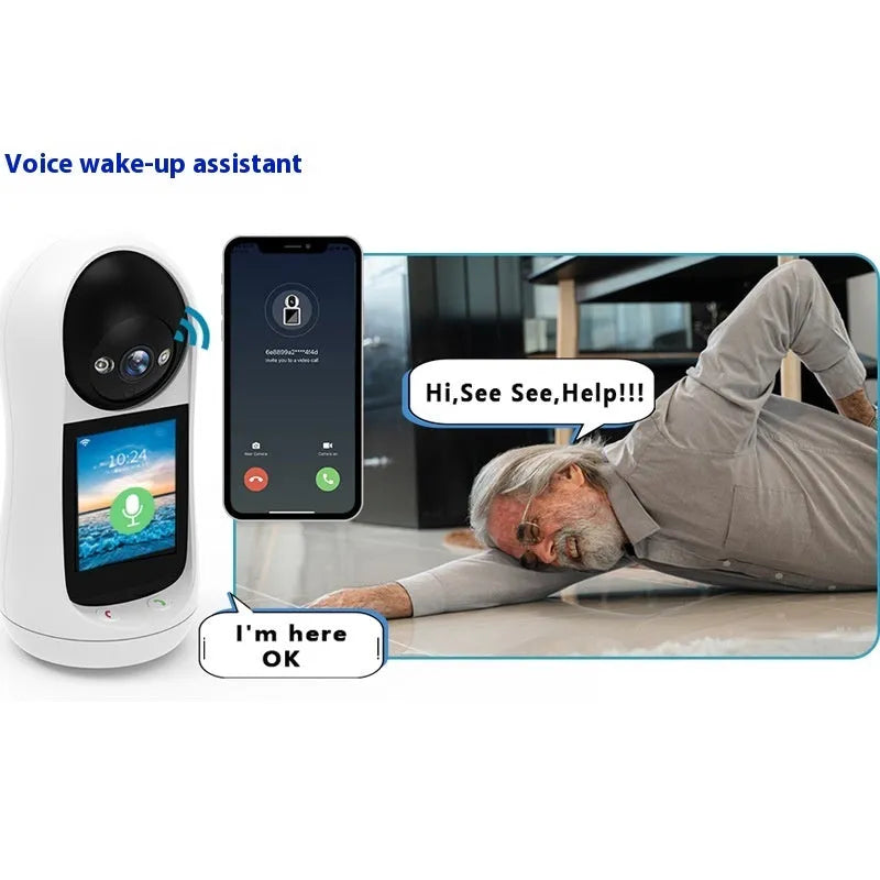 Bidirectional video call camera 1-inch ball machine indoor HD monitor with 2MP pixel option