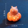 Halloween capybara resin decoration in chosen design for micro landscape display