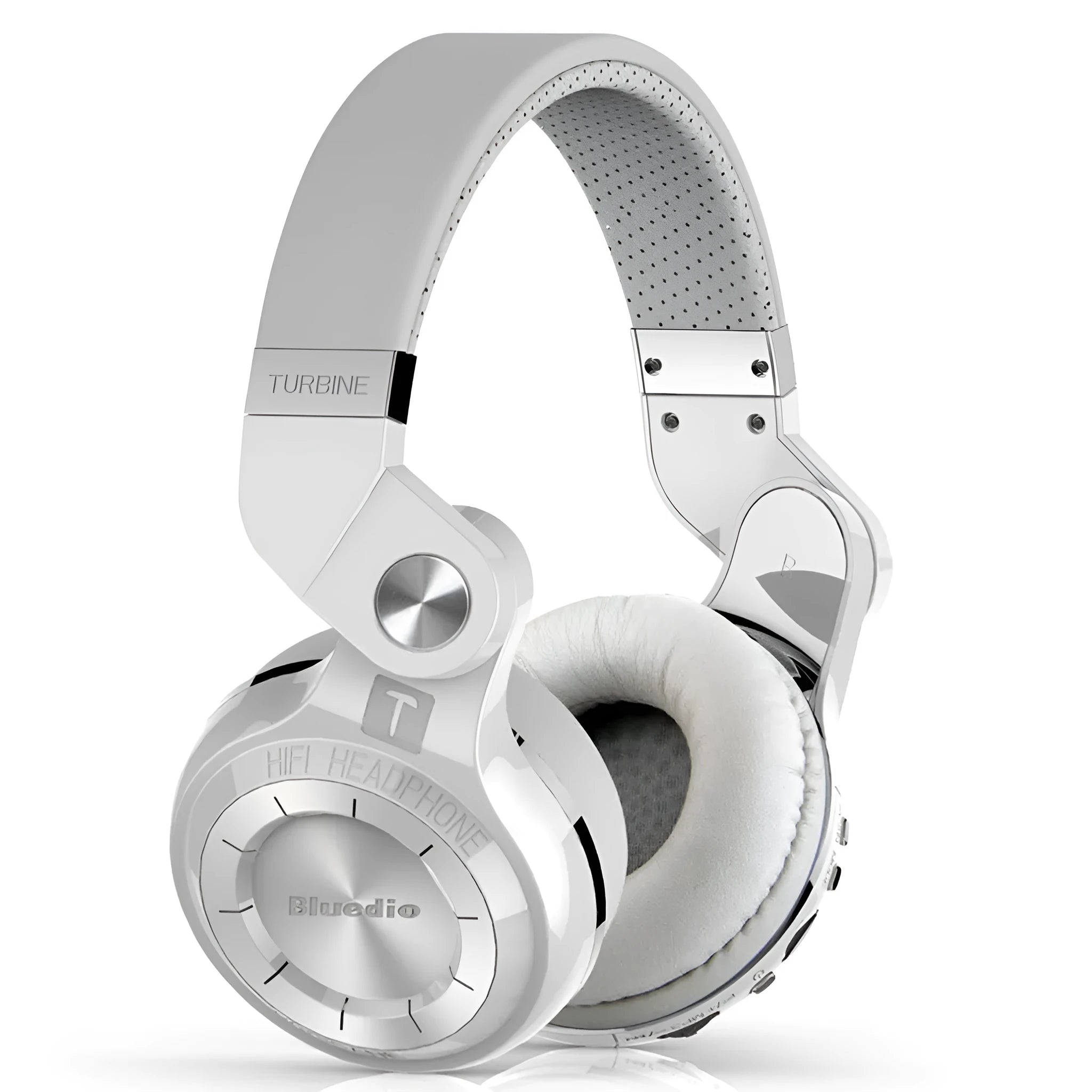 Black wireless Bluetooth headset with adjustable headband and over-ear cups on a grey background.
