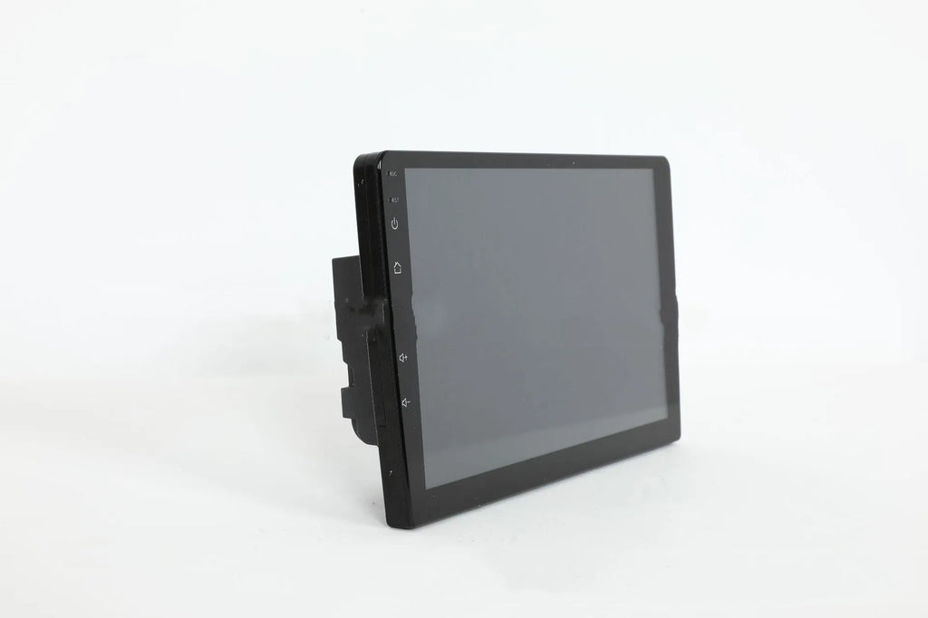 10.1 inch Android universal car head unit with trapezoidal panel and touchscreen display