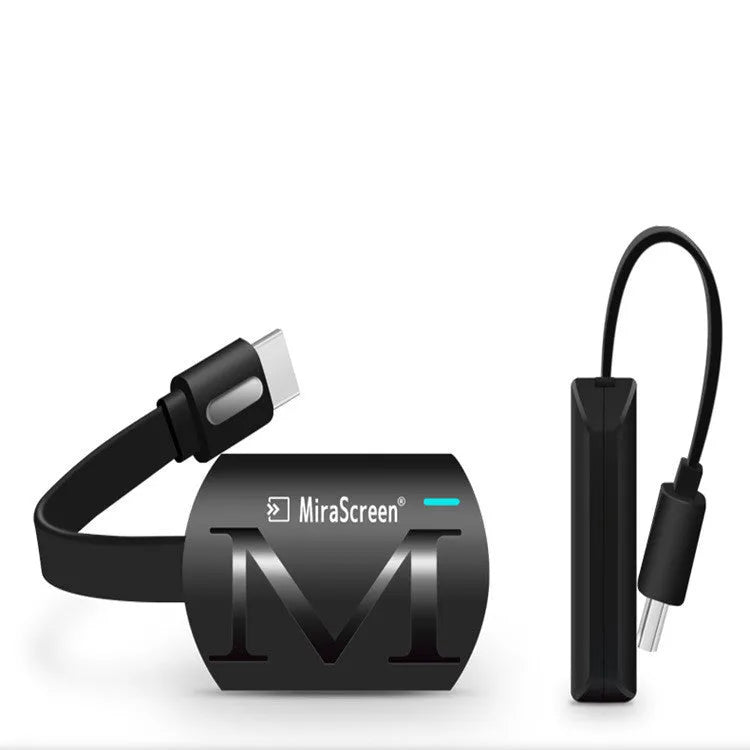Black smartphone TV dongle adapter measuring 52mm with USB and HDMI connectors