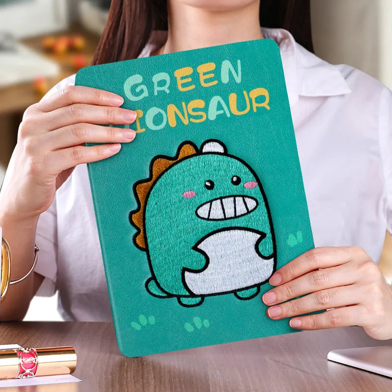 Silicone protective sleeve for iPad 10.2, 9.7, iPad Pro 9.7 and iPad Air1 in cartoon imitation leather style