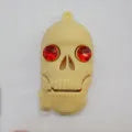 Skull-shaped PVC USB flash drive with chain in multiple colour styles