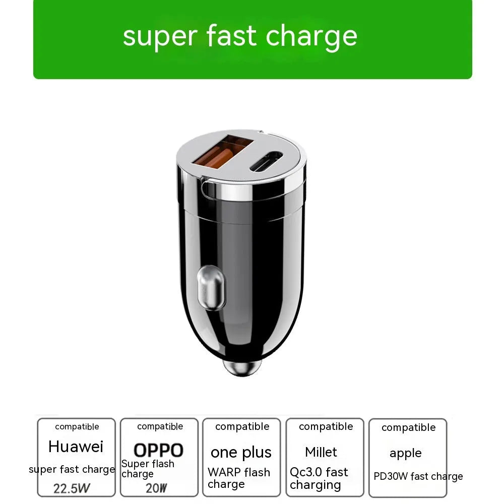 Black 200W car charger with USB ports for multiple device charging