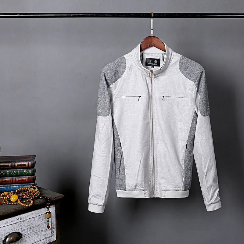 Men's thin linen jacket in regular fit available in multiple colours with cotton fabric construction