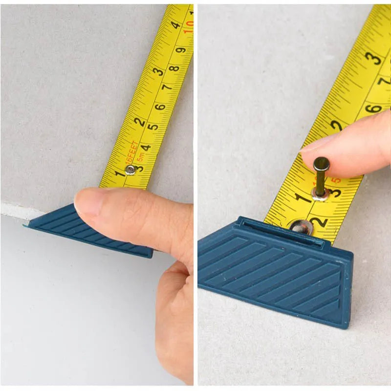 Blue multifunctional woodworking cutter with aluminium alloy construction and integrated measuring scale