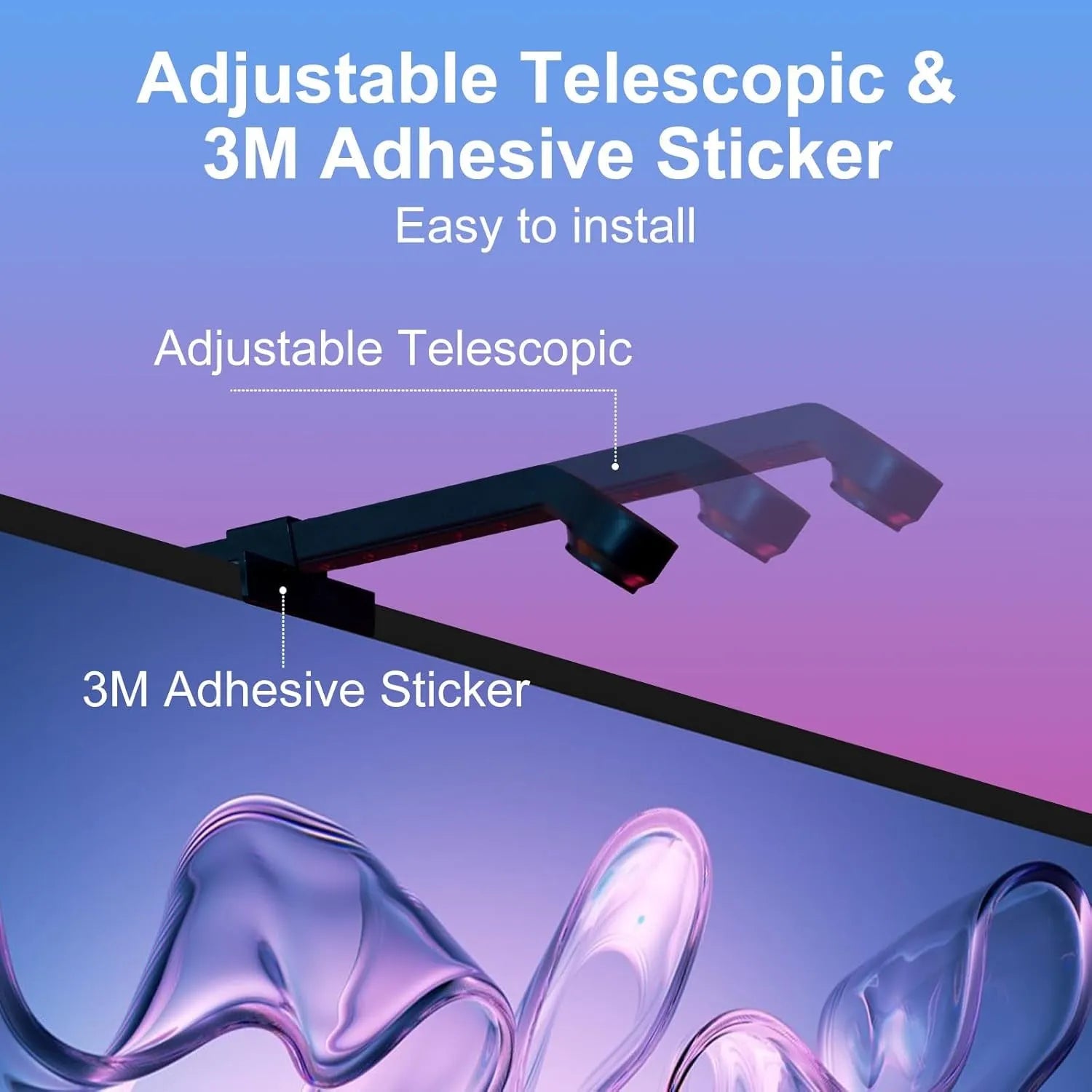 5-metre RGB ambient light strip with remote control for TV and desktop screen synchronisation