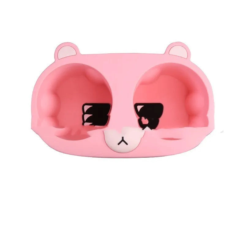 Silicone cup holder limiter for car centre console in grey, tan, and pink colour options