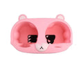 Silicone cup holder limiter for car centre console in grey, tan, and pink colour options