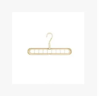 Plastic clothes hanger organiser with rotating hook in various colour options on white background