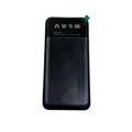 Black ultra-thin fast charging power bank with 10000mAh capacity showing compact design
