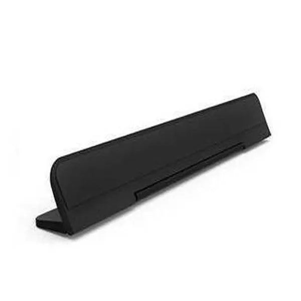 Portable folding notebook cooling bracket in black plastic, measuring 23 x 60.4 cm