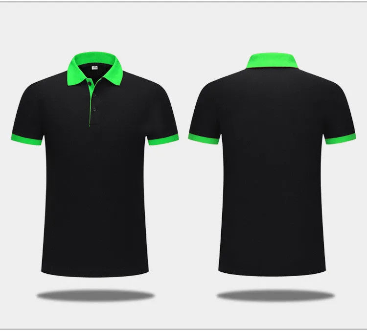 Men's short sleeve cotton-polyester blend polo shirt in simple style, available in multiple colours, Asian sizing.