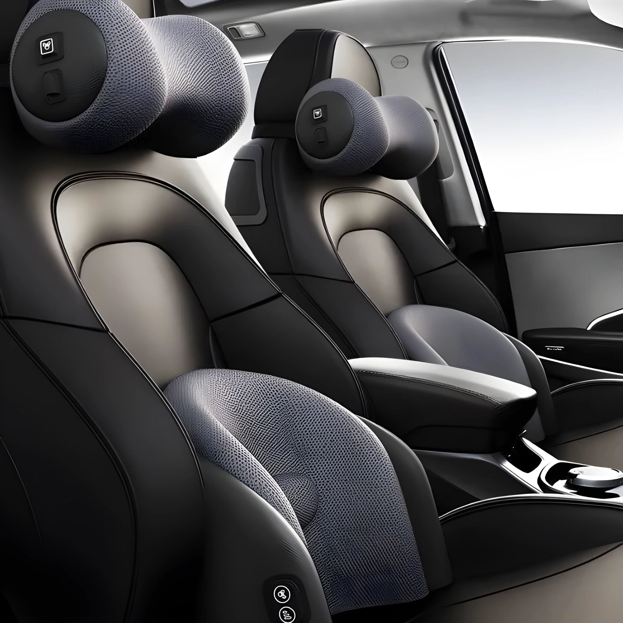 Car massage cushion with memory cotton construction and electric massage function