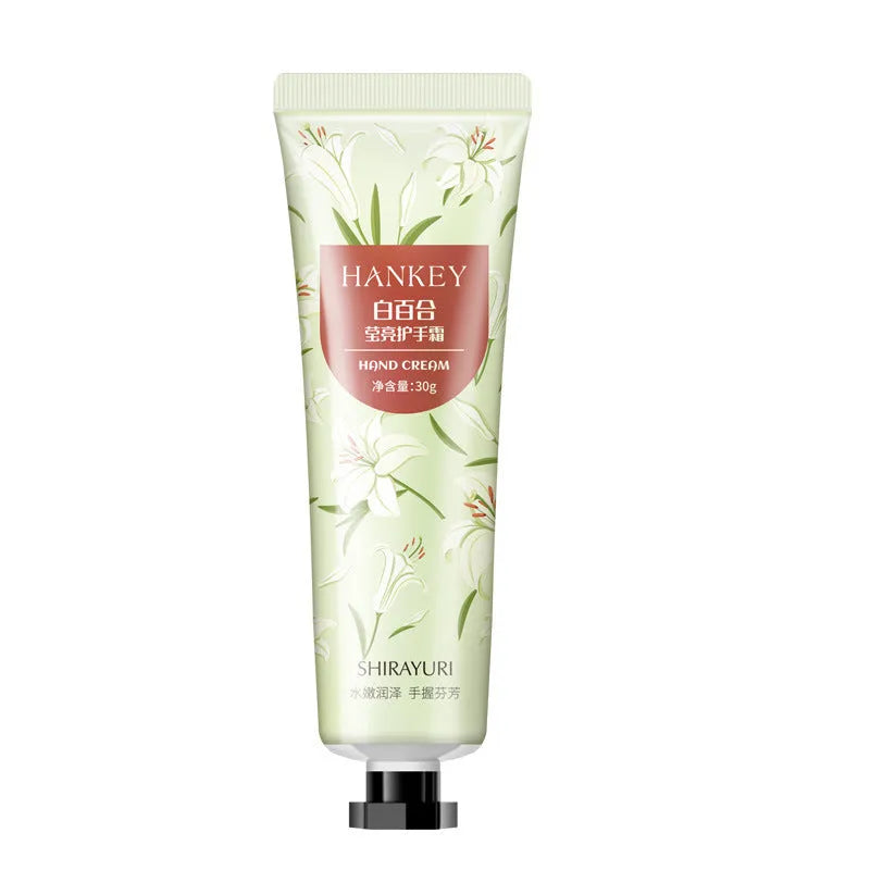 30g hand cream tube with fruit extract formulation for hands and feet moisturising