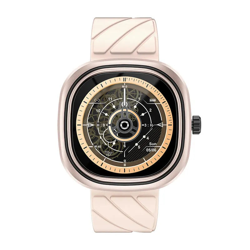 Fashion Bluetooth smart bracelet sports watch with 1.32-inch touchscreen on silicone wristband
