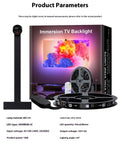 Sensor capture TV background light belt with 5050 LEDs, 30 per metre, Bluetooth APP control