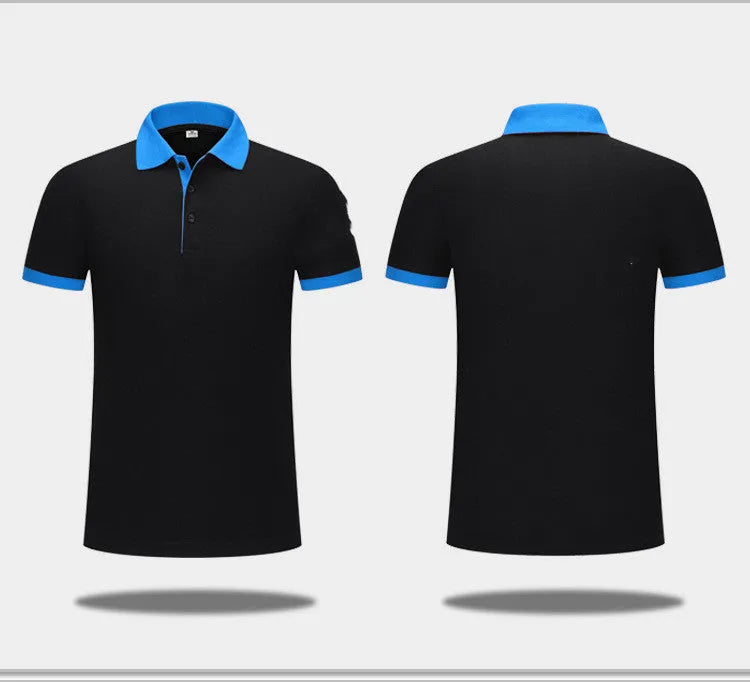 Men's short sleeve cotton-polyester blend polo shirt in simple style, available in multiple colours, Asian sizing.