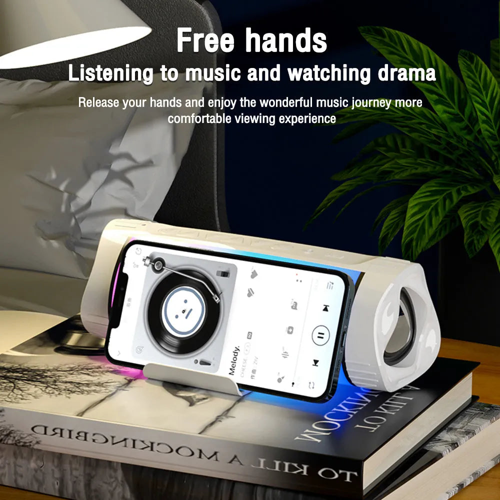 Intelligent Bluetooth speaker with multicolour neon light effects and 3000mAh battery