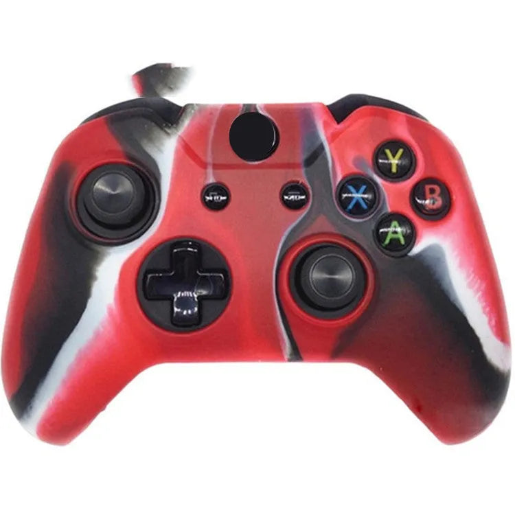XBOX ONE gamepad encased in a soft, transparent silicone protective cover.