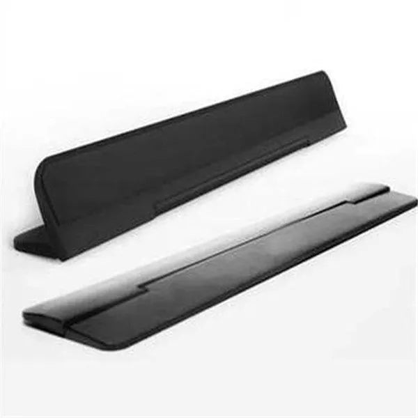 Portable folding notebook cooling bracket in black plastic, measuring 23 x 60.4 cm