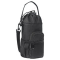 Cloth canvas water bottle pouch crossbody bag in black, green, or pink colours