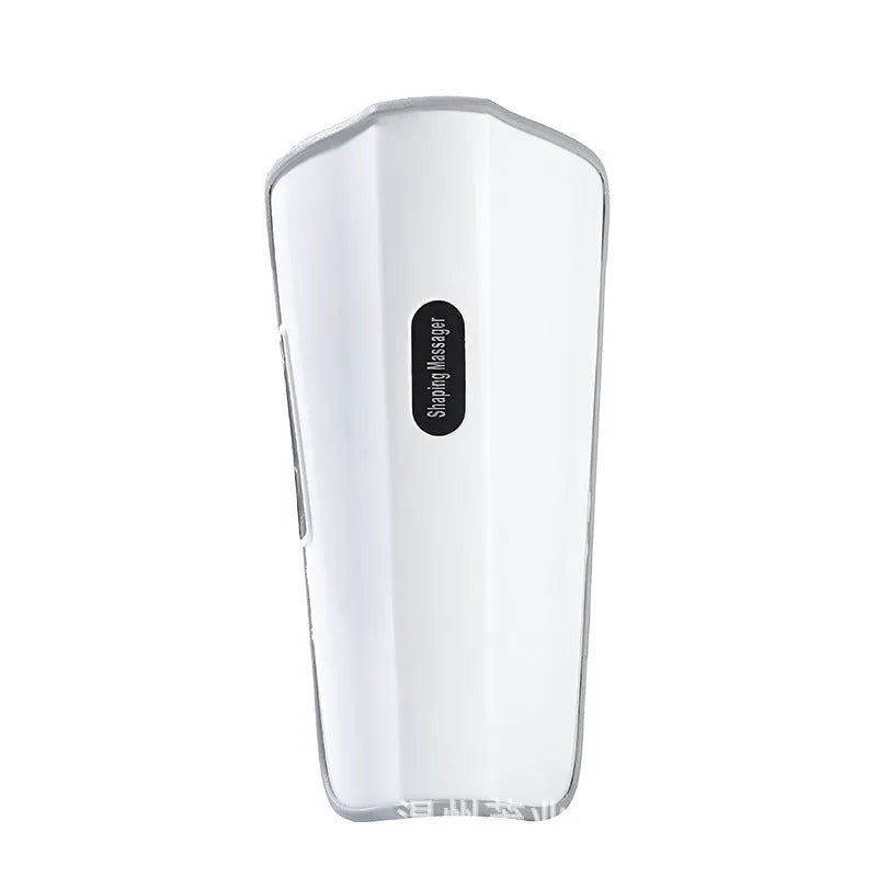 White plastic pulse calf massager with electrotherapy and infrared physiotherapy functions