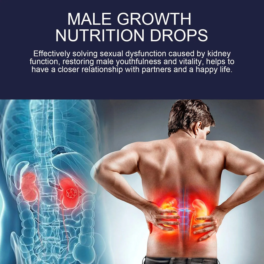 Male Body Nutrition Drops 30ml bottle universal skin type body care kit