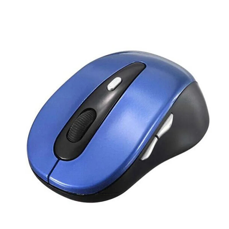 Wireless dual-mode ergonomic mouse for laptops with 2400DPI optical sensor in black