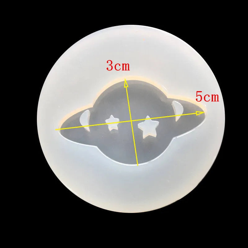 Silicone circle mould for epoxy resin with 6.5 cm diameter measurement