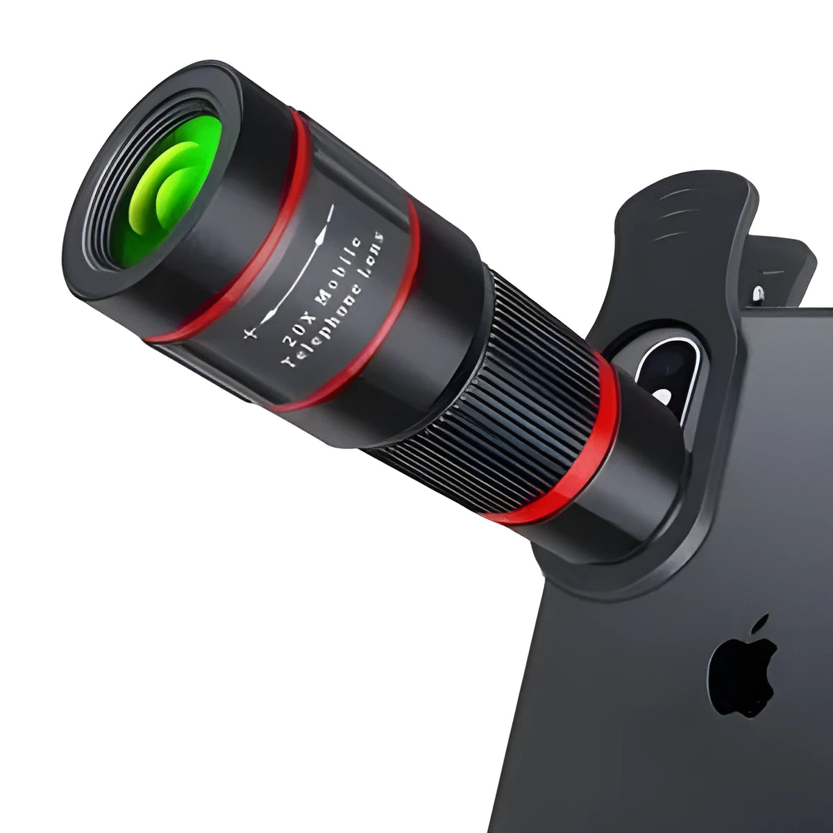 20x magnification mobile phone telescope with universal clip attachment for smartphones
